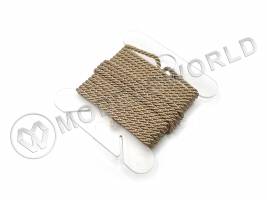 Снасть такелажная, трехпрядная, диаметр 1.3 мм, нить Tera 10, цвет 131, длина 1.2 м