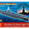 Склеиваемая пластиковая модель Германская подводная лодка типа IXB PROFI SET. Масштаб 1:350