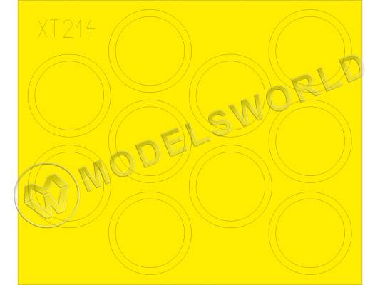 Окрасочная маска для колес T-34/85, Academy. Масштаб 1:35 