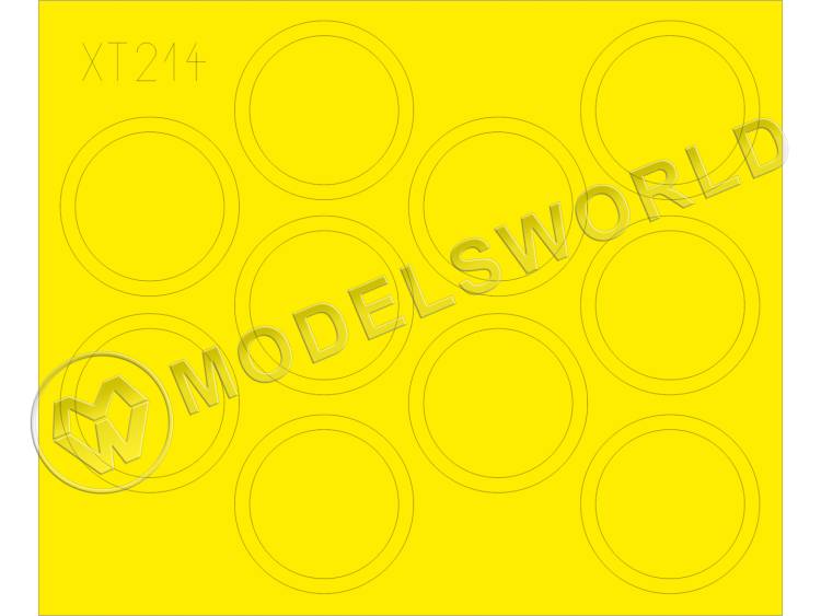 Окрасочная маска для колес T-34/85, Academy. Масштаб 1:35  - фото 1