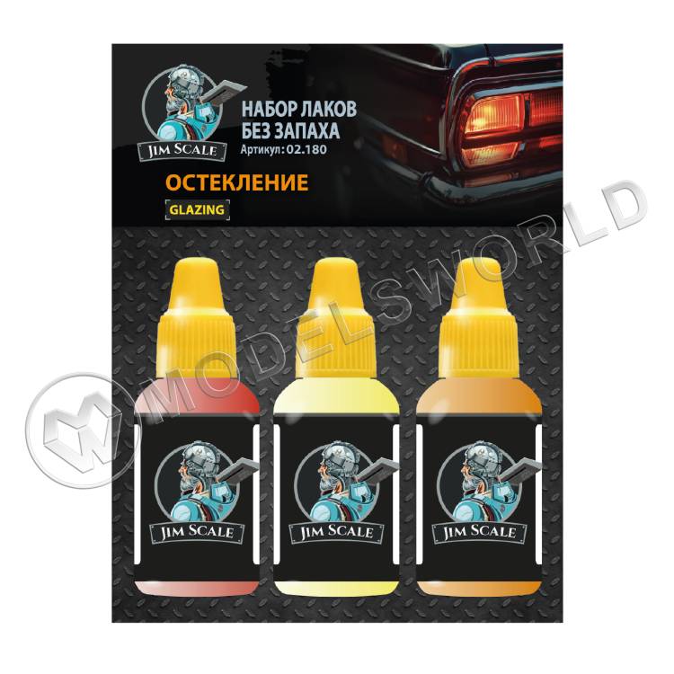 Набор акриловых лаков Jim Scale «Остекление» - фото 1