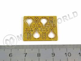 Вант-путенсы цепь, 5 мм, латунь, 4 шт