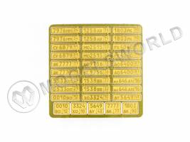 Фототравление государственные регистрационные знаки СССР/Россия. Готовые. Масштаб 1:35