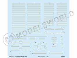 Декаль Fokker D. VII бежевые полосы, EDUARD. Масштаб 1:72