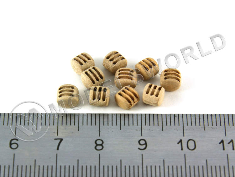 Блок трехшкивный 5 мм. 10 шт - фото 1