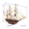 Набор для постройки модели корабля BELLE POULE (паруса и подставка в комплекте). Масштаб 1:90
