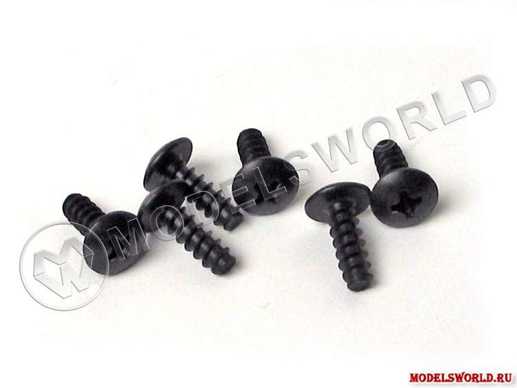 Винт 4*13, 6 шт, Round head tapping screw. - фото 1