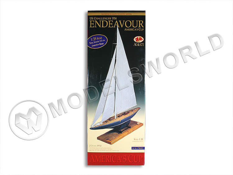 Набор для постройки модели крейсерской яхты ENDEAVOUR Англия, 1934 г. Масштаб 1:35 - фото 1