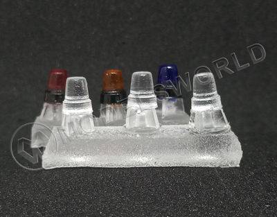 Проблесковый маячек, 3 шт. Масштаб 1:43 - фото 1