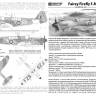 Пластиковая модель Fairey Firefly F.Mk.1 - палубный истребитель-бомбардировщик Масштаб 1:72