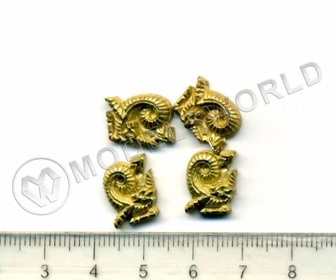 Декоративный элемент, 13 мм, металл 1 шт.