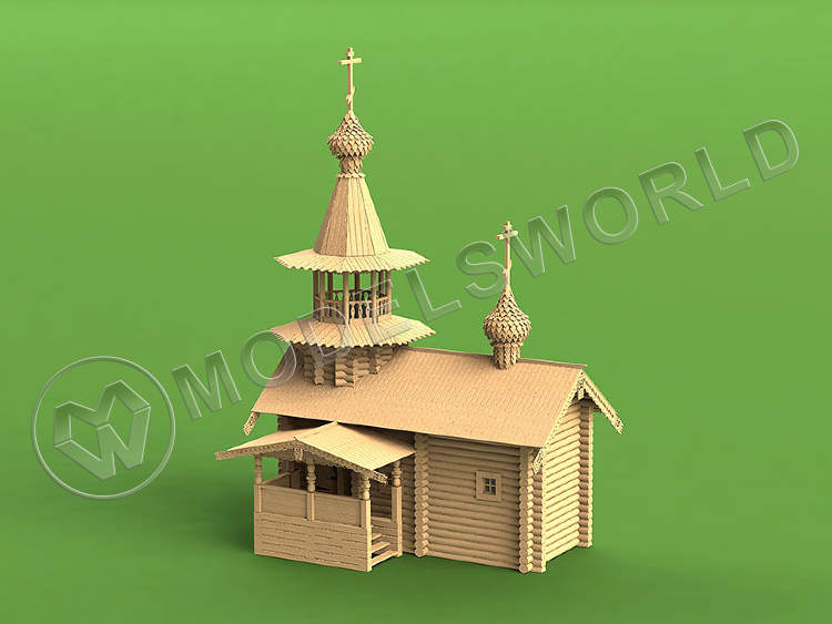 Набор для постройки модели Часовня (новая версия). Масштаб 1:60 - фото 1