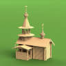 Набор для постройки модели Часовня (новая версия). Масштаб 1:60