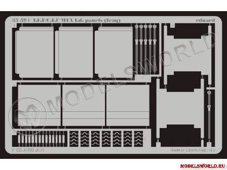 Фототравление 1:35 для модели M-1A1 I.F.F./C.I.F. i.d. panels (Iraq) - фото 1
