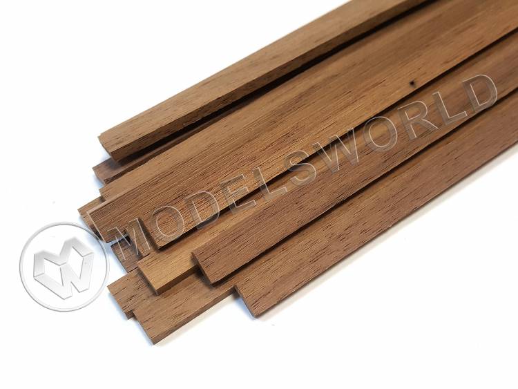 Рейка 2.0х8.0x500 мм, орех, 1 шт. - фото 1