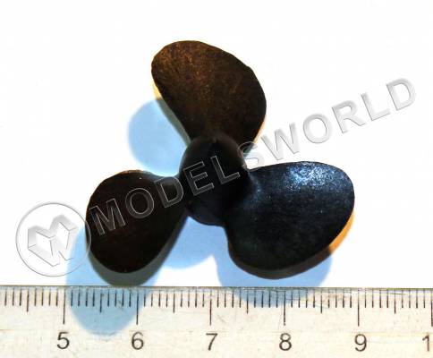 Винт нейлоновый трехлопастной левый, 40 мм, 1 шт