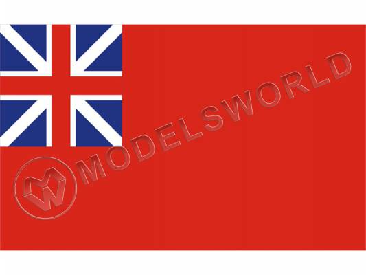 Британия на красном английском флаг. Размер 45х28 мм