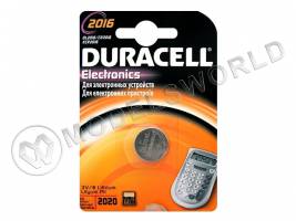 Батарейка Duracell 2016, 1 шт