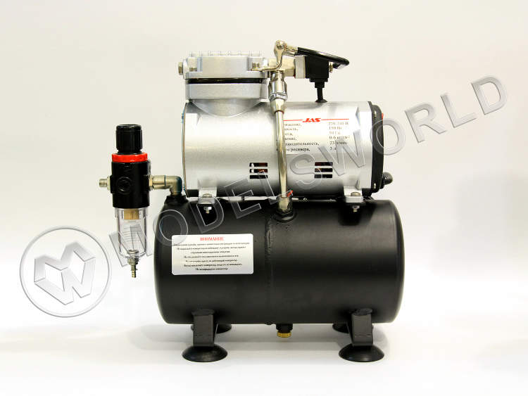 Компрессор JAS 1208 с регулятором давления, автоматика, два режима работы, ресивер - фото 1