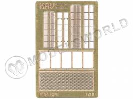 Фототравление набор решеток для танка Т-34, ICM. Масштаб 1:35