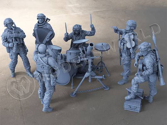 Набор фигурок "Музыканты". Масштаб 1:35