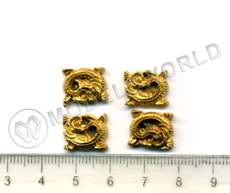 Декоративный элемент, 10 мм, металл 1 шт. - фото 1