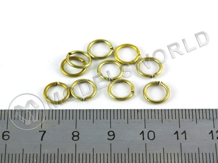 Кольцо, латунь. Внутрений диаметр 6 мм, 1 шт Кольцо, латунь. Внутрений диаметр 6 мм, 1 шт - фото 1