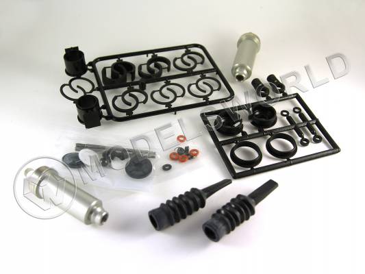 Передние алюминиевые амортизаторы увеличенного рабочего объема