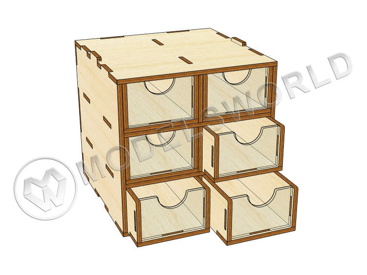 Mini модуль-органайзер на 6 ящичков - фото 1