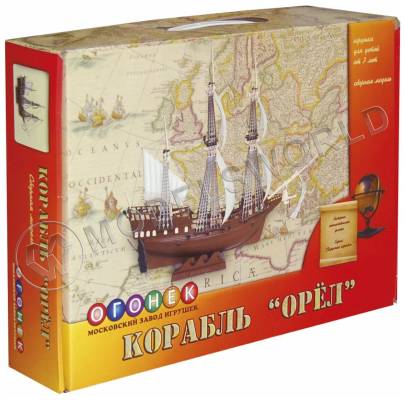Склеиваемая пластиковая модель корабль "ОРЕЛ". Масштаб 1:100