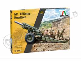 Склеиваемая пластиковая модель Пушка M1 155 мм с расчетом. Масштаб 1:35