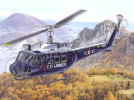 Склеиваемая пластиковая модель Вертолет AB-205/UH-1D + ФОТОТРАВЛЕНИЕ. Масштаб 1:48