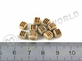 Блок трехшкивный 6 мм. 10 шт