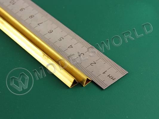 Треугольная латунная трубка 5 мм, 2 шт