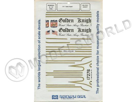 Декаль C-47 Golden Knights. Масштаб 1:48