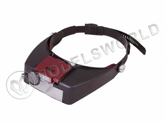 Лупа налобная Levenhuk Zeno Vizor H2 с подсветкой 1.5х/3х/6.5х/8х