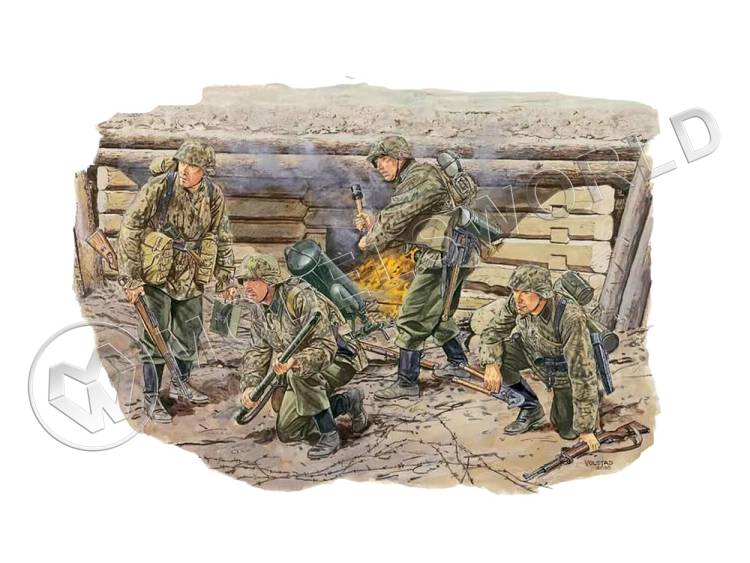 Фигуры Sturmpioniere, Easterm Front 1942. Масштаб 1:35 - фото 1