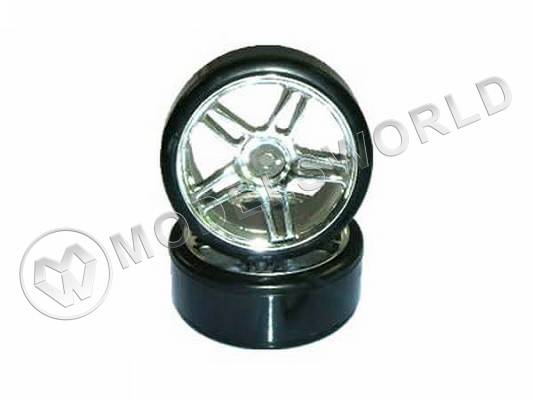 Комплект колес для дрифта Hi4123 (хром), 2 шт