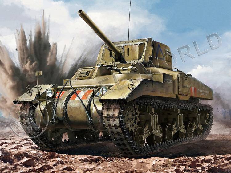 Склеиваемая пластиковая модель Канадский крейсерский танк Ram Mk. II, ранний. Масштаб 1:35 - фото 1