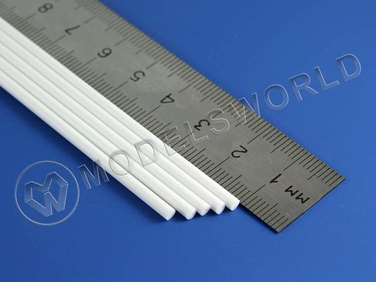 Пруток пластиковый круглый 2.5 мм, 5 шт - фото 1