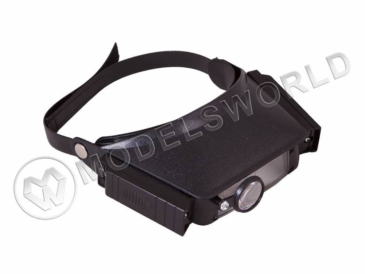 Лупа налобная Levenhuk Zeno Vizor H1 с подсветкой 1.5х/3х/6.5х/8х - фото 1