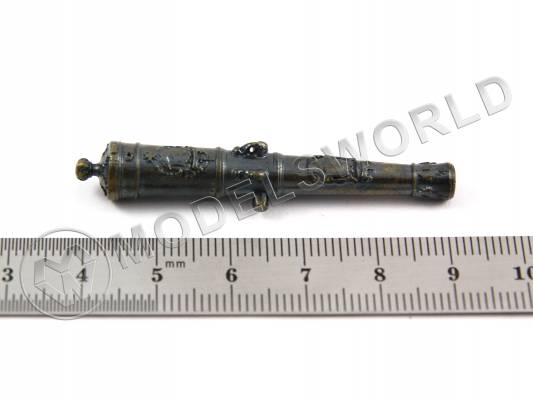 Пушка Французского образца, полностью обработанная, 53 мм., с декором, 2 шт