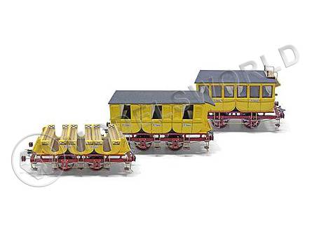 Набор для постройки моделей вагонов для паровоза ADLER. Масштаб 1:24