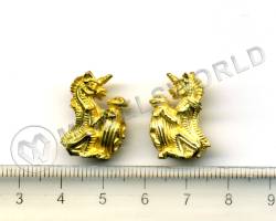 Декоративный элемент, единорог, 20 мм, металл 1 шт