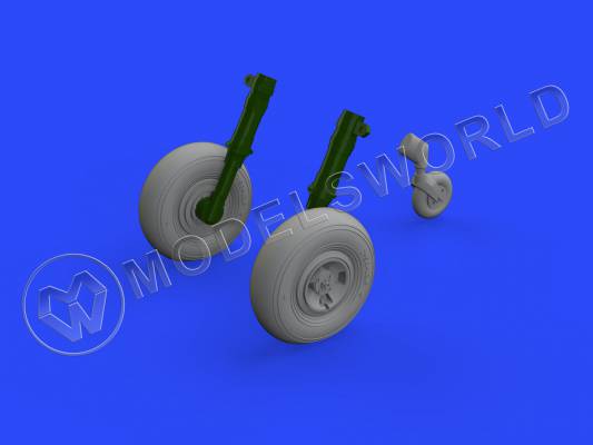 Дополнение для Spitfire Mk. XIV колёса, четырёхспицевые, Airfix. Масштаб 1:48