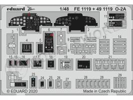 Фототравление кабина для модели O-2A, ICM. Масштаб 1:48