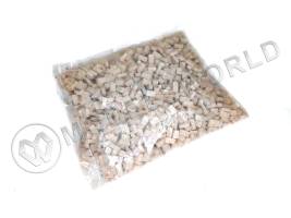 Набор крупных камней для кладки, белый кирпич, 2000 шт