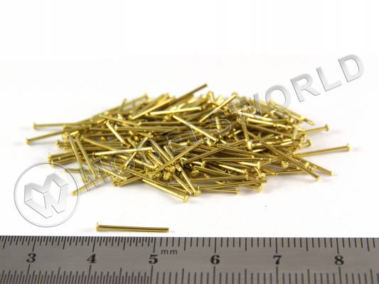 Гвоздь тупой, латунь, 12 мм, 200 шт
