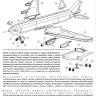 Пластиковая модель Boeing 707-321 Pan American. Масштаб 1:144