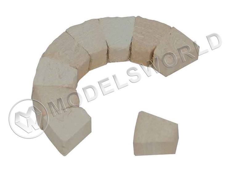 Набор средних кирпичей для арок, масштаб 1:20, 50 шт - фото 1